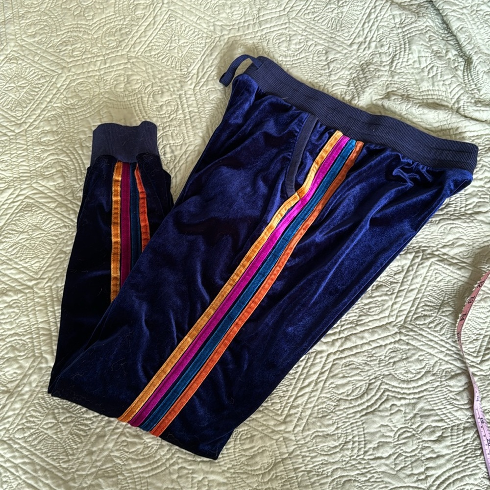 Aviator Nation Alternative Velvet Striped Joggers by natural Life size small